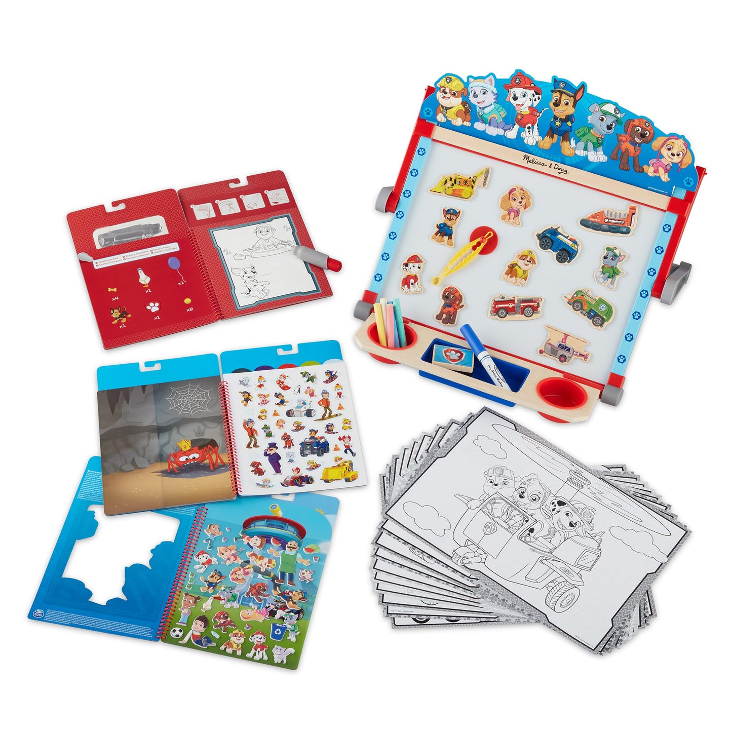 Melissa & Doug Paw Patrol Restickable Puffy Stickers - Adventure Bay