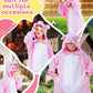 Canasour Pig Onesie Kids Halloween Cosplay Costume Girls One Piece Pjs Anime Unisex Hoodie Pajamas Pink For 4T Boys Party Pyjama