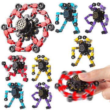 Gokeey Easter Baskets Stuffers Bulk Gifts Trasransformable Fidget Spinners 8 Pcs For Kids And Adults Stress Relief Sensory Toys For Boys And Girls Fingertip Gyros Party Favors Sensory Fidget Toys