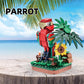 Apostrophe Games Majestic Birds Building Block Kit - 900 Pieces, Plastic - 6 Unique Bird Models in Green, Red, Brown, Black, White