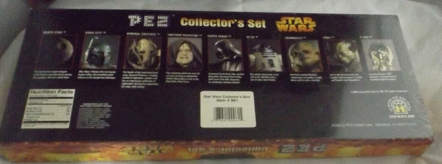 Star Wars Limited Edition Pez Collector'S Set With 9 Star Wars Pez Dispensers