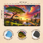 Wizcraft Gaming Paramint Lorcana Africa Savannah (Stitched)- Lorcana Playmat - Lorcana Mat, Lorcana Game Mat - Non-Slip Rubber W