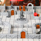 Dungeon Walls 40Pcs 28Mm Miniature Rpg Terrain Modular System Dnd Building Accessories For Tabletop Role Playing Scenes, Gift Of