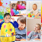 12Pcs Kids Art Smocks Toddler Smocks Waterproof Smocks For Kids Painting Colorful Children Aprons Artist Painting Smocks Long Sl