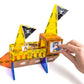 Tytan Tiles Pirate Ship & Island 60-Piece Magnetic Tiles Building Set, Fun Kids Stem Toy, Creative Play, Shape & Pattern Recogni