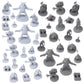 Path Gaming 40 Miniature Monsters Fantasy Tabletop Rpg Figures For Dungeons And Dragons, Pathfinder Roleplaying Games. 28Mm Scaled Miniatures, 10 Unique Designs, Bulk Unpainted, Great For D&D/Dnd