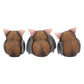 Nemesis Now Three Wise See No Evil Hear No Evil Speak No Evil Figurines, Adorable Hand-Painted Resin Collectibles And Gift - Bats