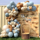 Bear Balloon Garland Arch Kit 121Pcs Brown Blue And Bear Foil Woodland Animal Balloons For We Can Bearly Waits Bear Theme Birthd