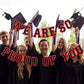 2025 Graduation Banner Party Decorations Red and Black, We are So Proud of You Congratulations Banner for High School College Re