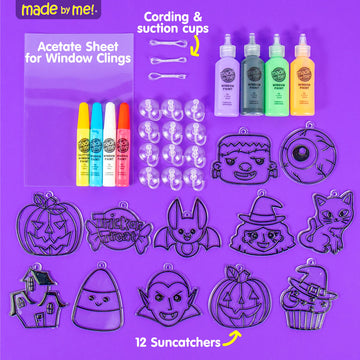 Horizon Group DIY Halloween Window Art Suncatcher Kit, Multi, Acrylic, Model 211964, Fun Arts and Crafts Activity for Kids Ages 6-9