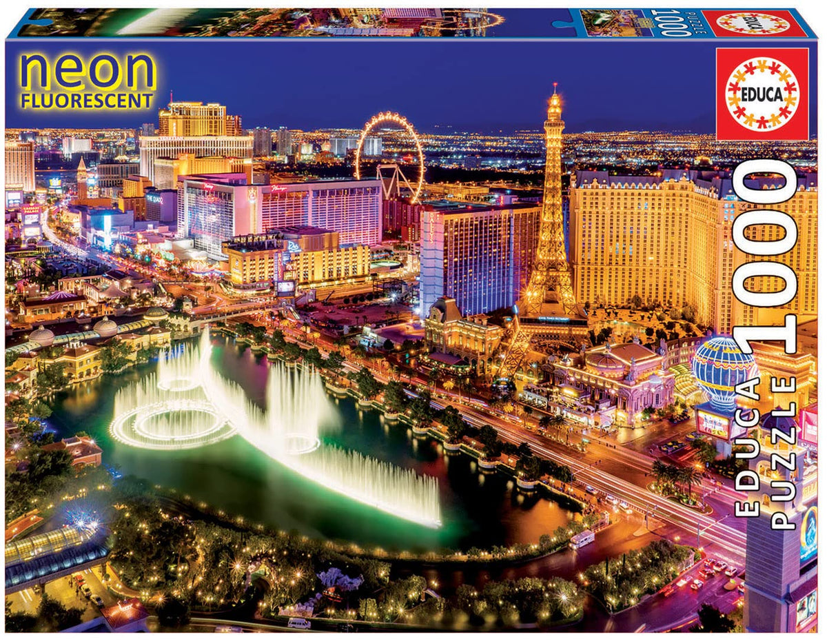 Educa Childrens 1000 Neon Las Vegas Puzzle (Piece)