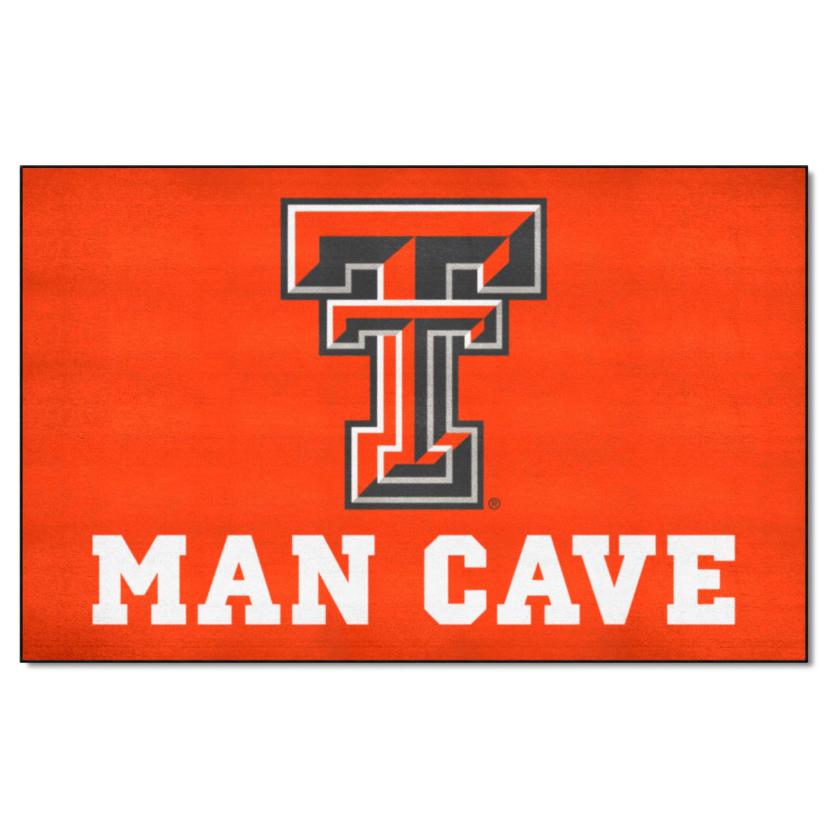 FANMATS 14614 Texas Tech Red Raiders Man Cave Tailgater Rug - 5ft. x 6ft. Sports Fan Area Rug, Home Decor Rug and Tailgating Mat