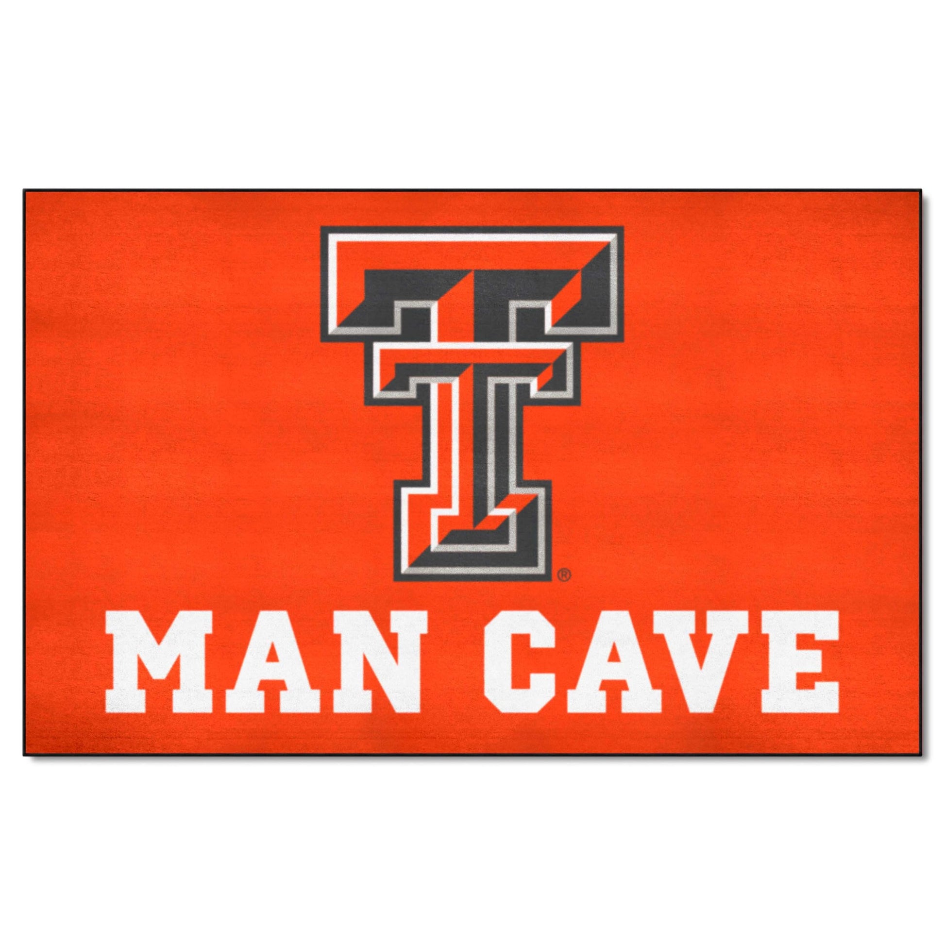 FANMATS 14614 Texas Tech Red Raiders Man Cave Tailgater Rug - 5ft. x 6ft. Sports Fan Area Rug, Home Decor Rug and Tailgating Mat