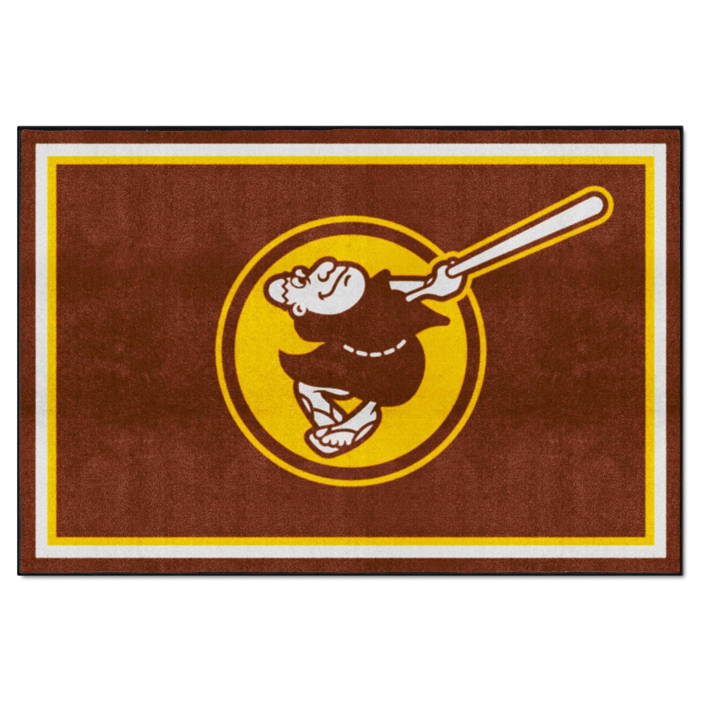 FANMATS MLB - San Diego Padres 5x8 Rug 59.5x88