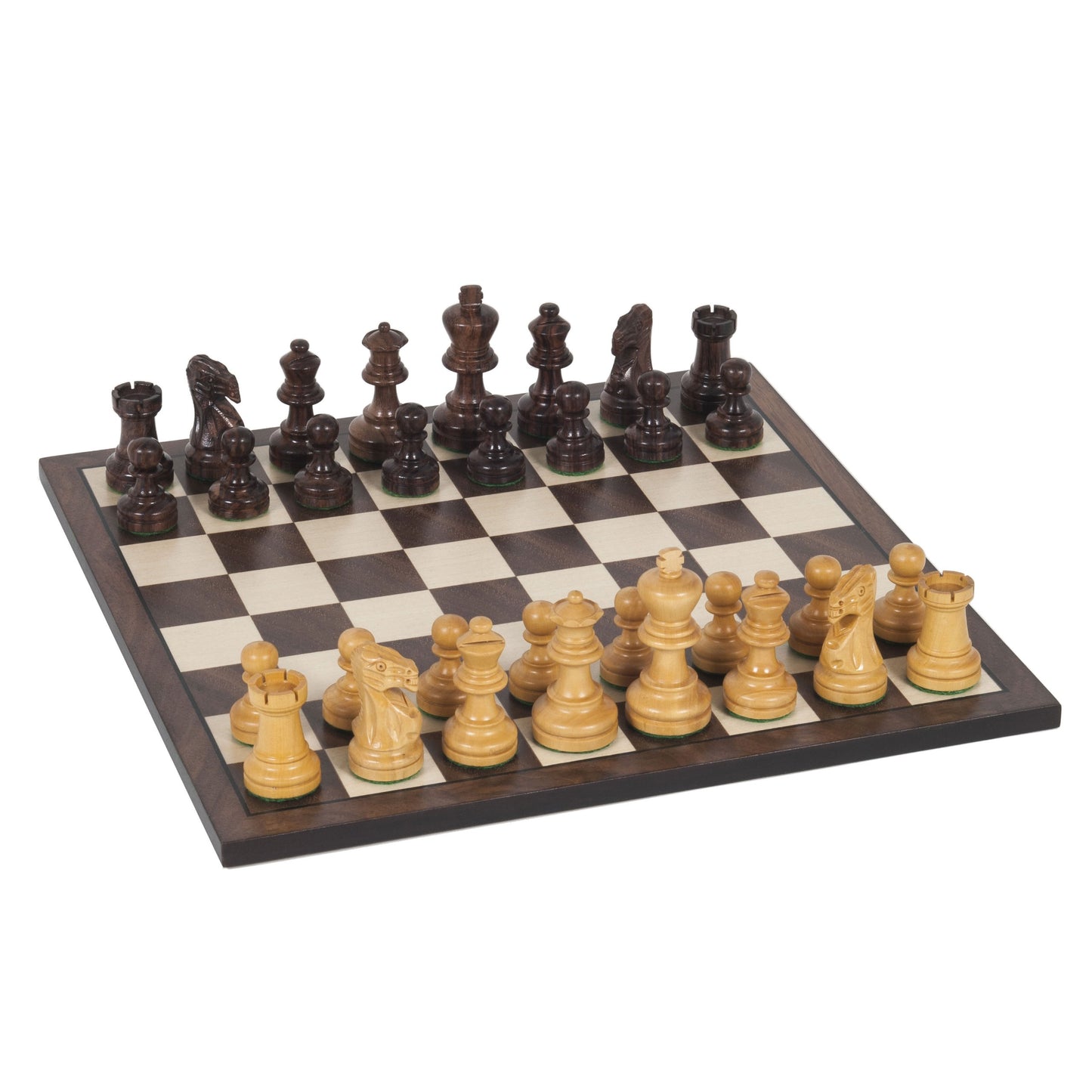 We Games Staunton Wood Chess Set - Weighted Rosewood Pieces & Wooden Chess Board, Perfect Chess Set For Adults, 12 In.