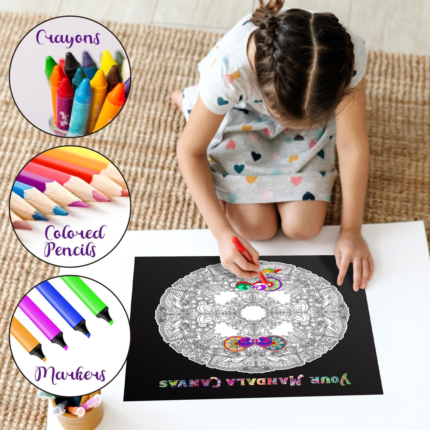 Antelope - 1000 Piece Rainbow Puzzle For Adults, Hue Wormhole Jigsaw Puzzles 1000 Pieces,1000 Piece Round Puzzles, Wormhole Puzzles, High Resolution, Matte Finish, Smooth Edging, No Dust, 3D Puzzle