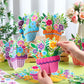 Fullhawl 24 Sets Mothers Day DIY Craft Kits Make Your Own 3D Flower Pot Best Mom Flowers Stickers for Happy Mothers Day Birthd