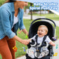Fnqutoy Car Seat Toys Stroller Spiral Hanging Stroller Black And White High Contrast Baby Toys For Newborn,Infant Plush Activity