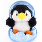 Plushland Snowball Stuffed Zip Up Animal - Penguin - Cute Plush Animals Assortment - Wonderful Soft Toy For Families And Friends
