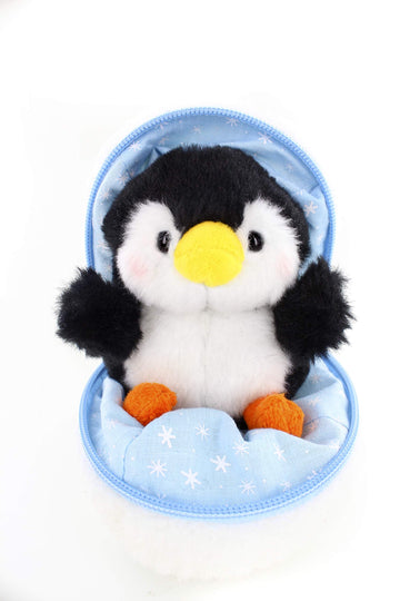 Plushland Snowball Stuffed Zip Up Animal - Penguin - Cute Plush Animals Assortment - Wonderful Soft Toy For Families And Friends