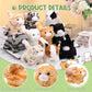 Lenwen 10 Pcs Cat Stuffed Animals Bulk Soft Cuddly Kitten Plush Sets Smitten Kittens Assorted Fluffy Stuffed Cats For Kiddos Bir