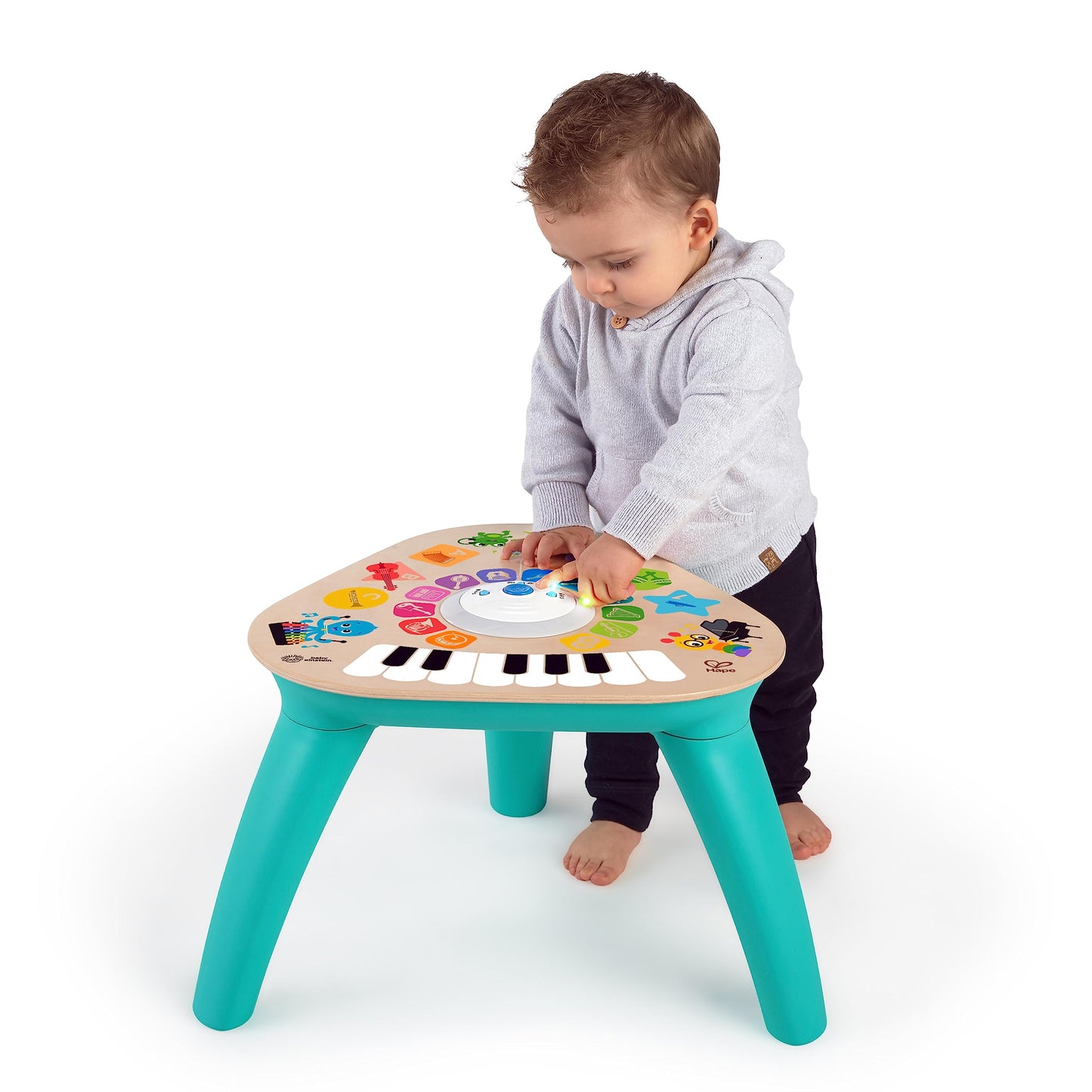 Baby Einstein Clever Composer Tune Table - Magic Touch Wooden Activity Toy, Multicoloured, 1 Count, Ages 12 Months+