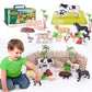 Enaurol 35 Pcs Farm Animals Toys For Toddlers 3 Years Old Boys And Girls Realistic Animal Figures Playsets Toys For Kids 3~8 Chr