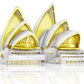 Piececool 3D Metal Models Building Kits,Sydney Opera House Architecture 3D Puzzles Diy Crafts Kit Brain Teaser Puzzles For Family Time, Best Birthday Gift