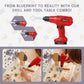 Wooden Kids Tool Bench with Electric Drill, Toddler Tool Bench with Storage Drawers and Platform, Toy Workbench Workshop with Pl