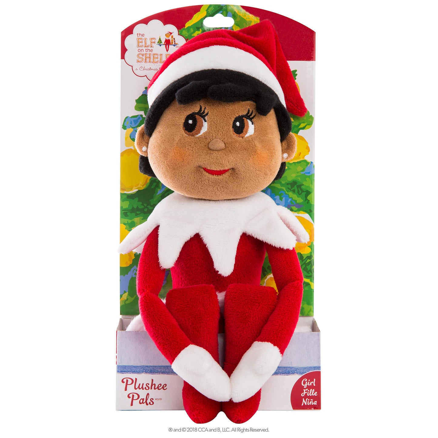 The Elf On The Shelf Plushee Pal Girl Dark Tone