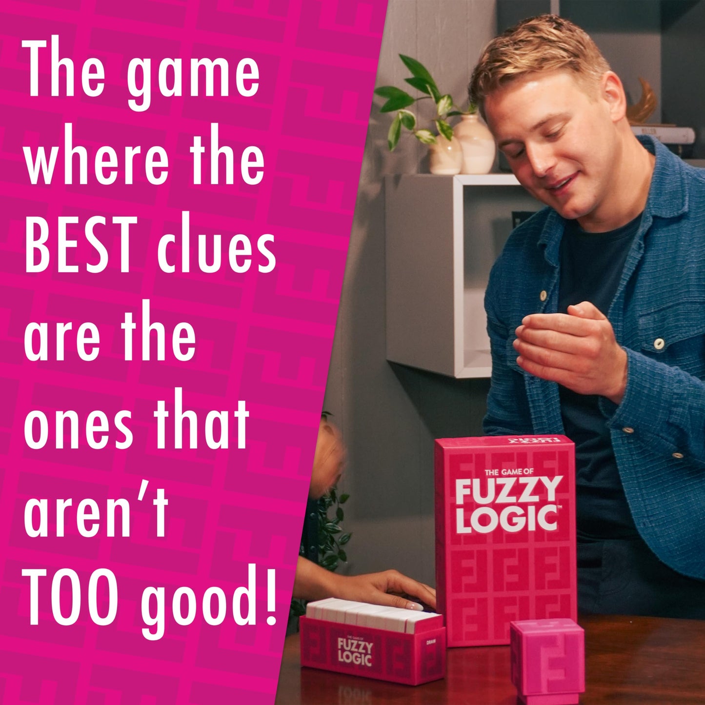 Fuzzy Logic, Can You Give The Right Cues? Funny Secret Word Guessing Competition, Hilariously Challenging Family And Friends Party Game For Ages 10+