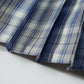 Girlss Short Pleated Plaid Costumes Skirt(Blue White Mixed Light Blue,Large)