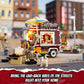 Funwhole Chili Dog Trailer Lighting Building-Bricks Set - City Food Truck Toy Playkit 515 Pcs For Adults And Kids