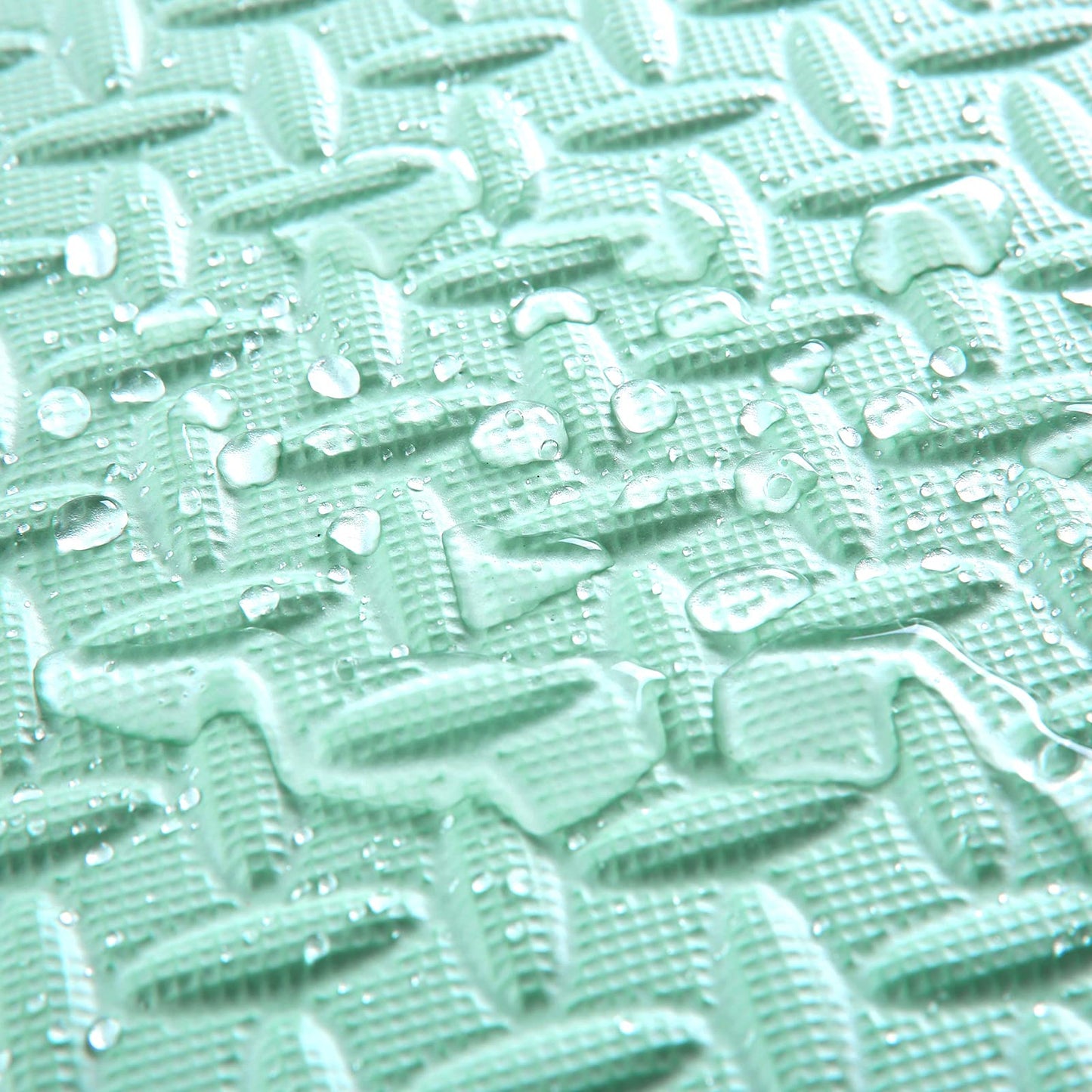 Tamiplay Foam Play Mat For Baby, Eva Soft Non-Toxic Baby Playmat, Interlocking Floor Mats, Solid Colored Foam Puzzled Floor Mats, Baby Play Mat Exercise Mats, 16 Tiles(White/Green/Light Blue)