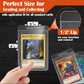 200Ct Semi Rigid Card Holders For Trading Cards, Card Sleeves With 1/2 Lip Baseball Card Protector For Psa, Bgs, Csg Graded Card