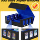 Newloop Trading Cards Storage Box - 6-Window Display 2400+ Tcg Commander Deck Case Pkm With 6 Card Holders For Magic The Gatheri