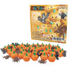 Minizfigs Halloween Spooky Pumpkin Set - 70 Piece Bulk Orange Jack-O-Lantern Pumpkins, Bats, Spiders Classic Building Toy Access