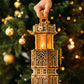 Wood Trick Antique Lantern Luminous Led 3D Wooden Puzzles For Adults And Kids To Build - 2-Mode Lighting - Engineering Diy Project Mechanical 3D Puzzle Model Kits For Adults