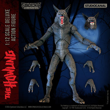 Toynk 1:12 Scale Werewolf Action Figure - 38 Points of Articulation, Multi-colored, Model 76902, Plastic Material