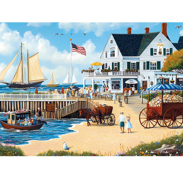 Jigsaw Puzzles 300 Pieces For Adults White Villa Puzzle 300 Pieces Adult Puzzles Games For Kids Ages 8-10 10-12 Recycled Cardboard Puzzle Pieces Family Challenging Game 20.5X15In