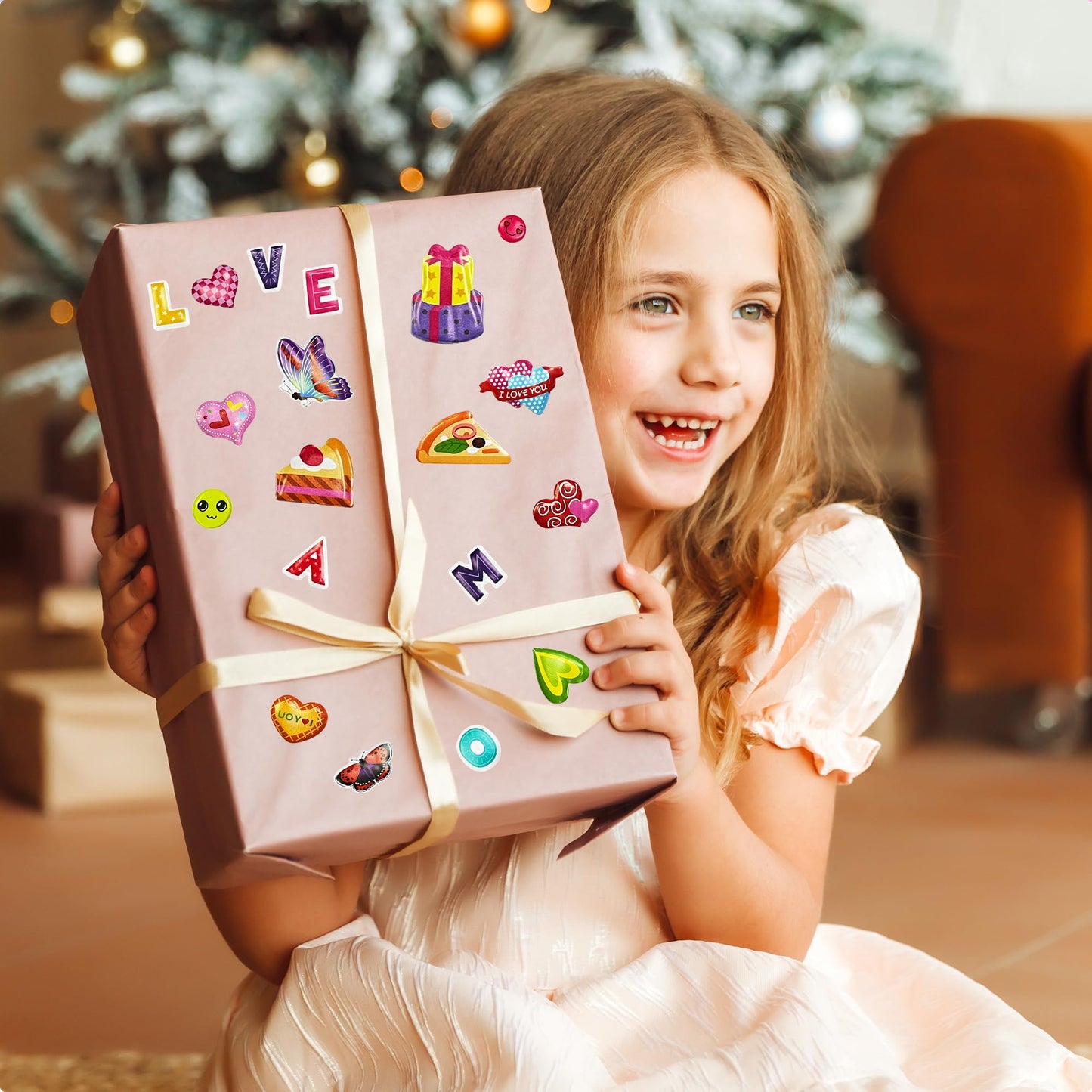 Stocking Stuffers For Kids - Puffy Stickers,3D Stickers For Kids Toddlers - 500+ Cute Stickers Pack,Christmas Party Favors For K