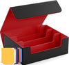 Wutonmu Trading Card Storage Box For Mtg, 1800+ Pu Leather Deck Box With Magnetic Closure, Organizer Fits Game And Sports Cards