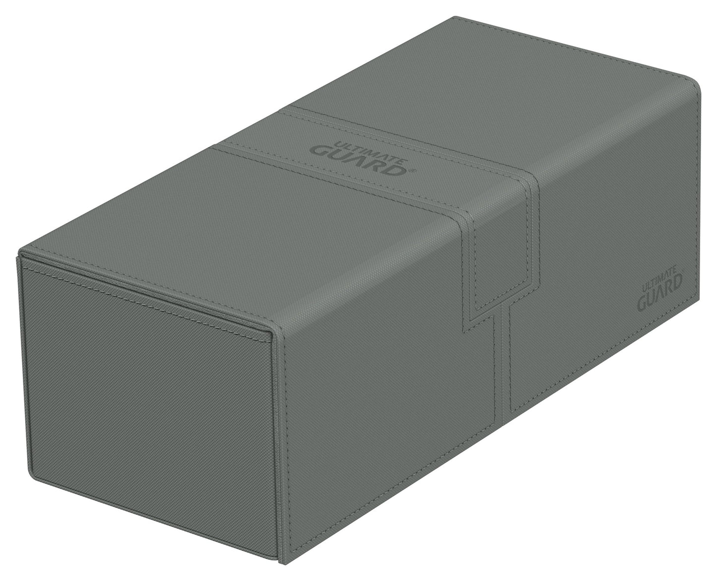Ultimate Guard Twin Flip'N'Tray 266+, Deck Case For 266 Double-Sleeved Tcg Cards + Dice Tray, Grey, Independent Magnetic Closure