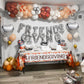 Jobkoo Friendsgiving Balloons Friends Giving Party Decorations 16 Inches Tall Silver Heart Friendsgiving Foil Mylar Balloon Lett