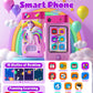 Kids Smart Phone Toy for Girls, Christmas Birthday Gift for Girls Ages 3-10, Touchscreen Toddler Play Phone with Rotating Camera