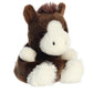 Aurora Adorable Palm Pals Darius Clydesdale Stuffed Animal - Fun Collectible Plush for Kids and mature-themed Collectors - Perfect for Decorating Rooms and Birthday Gifts - Brown 5 Inches