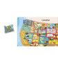 Janod Magnetic USA Map Puzzle - Educational Geography Tool, 48 Pieces, 19.7" x 13.4", Multicolored, Model J05487