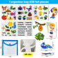 PENGFULL Felt Flannel Board Story Pieces for Toddlers Preschool,Kids Interactive Storytelling Teaching Play Kits for Flannel Boa