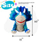 Cuteoy Plush Triceratops Hand Puppet Stuffed Animal Toy Open Movable Mouth Creative Role Play Storytelling Dinosaur Plushies Gifts For Kids Toddlers Birthday Christmas