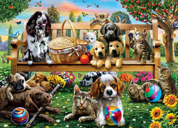 MasterPieces 1000 Piece Jigsaw Puzzle for Adults, Family, Or Youth - Meetup at The Park - 26.75x 19.25